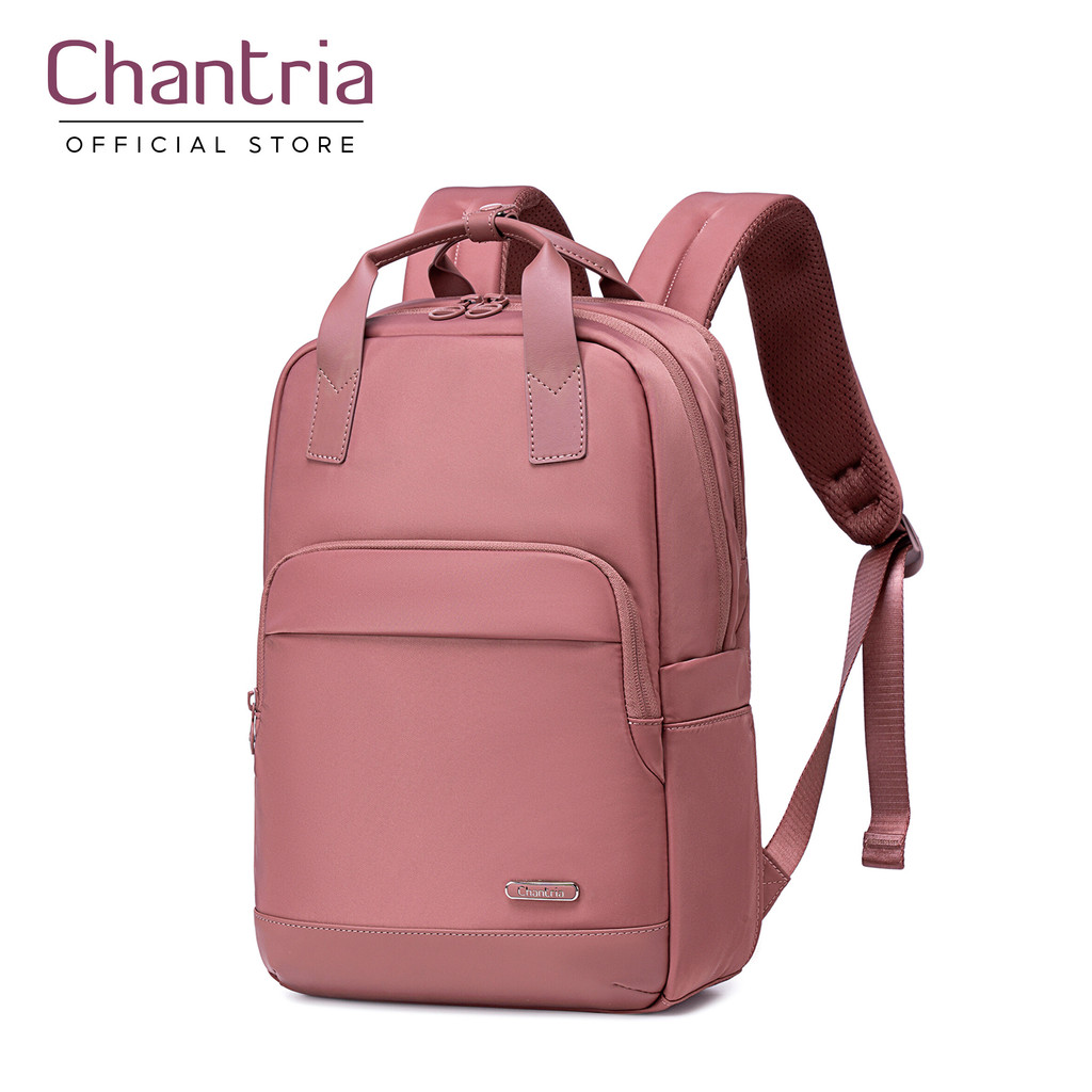 Chantria Nylon Trọng Lượng Nhẹ Túi Đại Học 15.6 Inch Ngăn Laptop Ba Lô Du Lịch Dành Cho Nữ