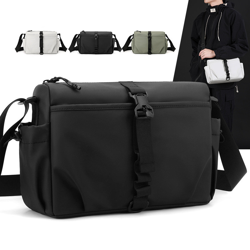 Túi đeo chéo, Ba lô đeo chéo chống nước cho nam, Túi chéo đeo Daypack dành cho nữ để đi du lịch, đi bộ đường dài, màu đen ngoài trời